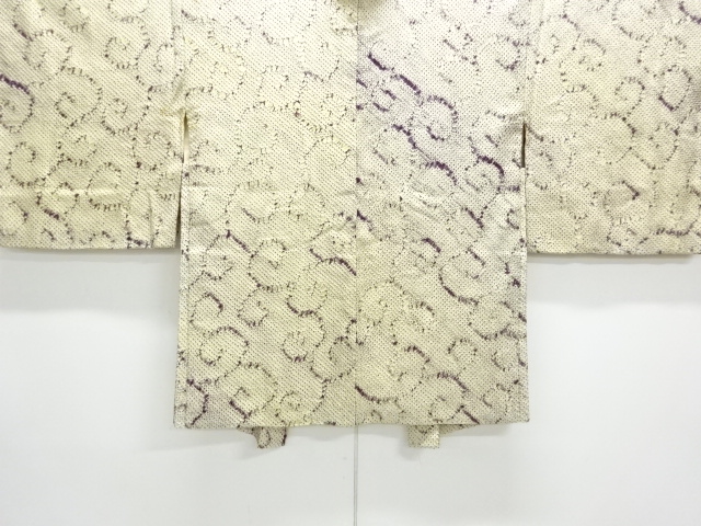 JAPANESE KIMONO / ANTIQUE HAORI / SILK / ALL SHIBORI / ARABESQUE